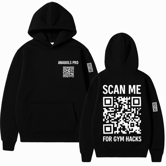 Anabols Heavyweight Logo Hoodie – Jet Black